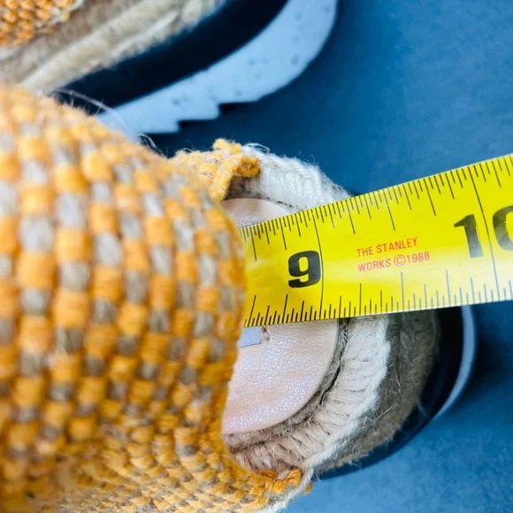 🎊Host Pick🪅Stella McCartney Women’s Gaia Canvas Espadrilles Size 38 AUTHENTIC - Picture 7 of 8